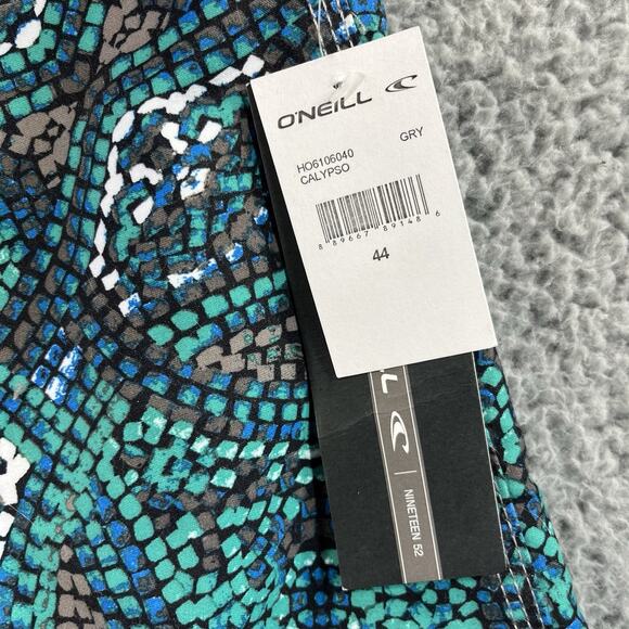 O’NEILL HYPERFREAK BOARDSHORTS MENS 44 BLUE GREEN DRAWSTRING NWT NEW 11” INSEAM - Picture 4 of 11